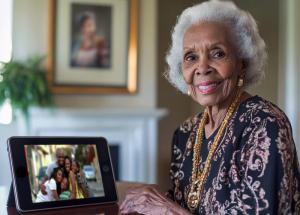 Smart Photo Frame feature from ONSCREEN Joy senior care tablet app