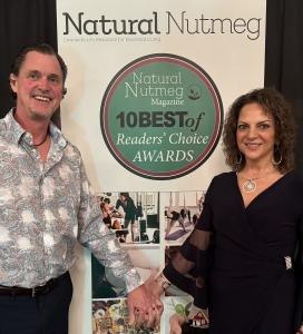 Dr. Pamela Cipriano with her husband Lenny Ollero at the Natural Nutmeg 10 Best Award Gala