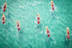 Paddling at the Legend XPD race in Australia