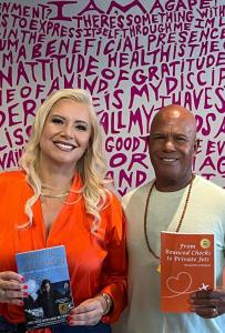 Hazel Ortega and Michael Beckwith share a passion to empower individuals to unlock their potential and live purpose-driven lives They have collaborated or been part of transformative initiatives aimed at helping people break barriers fullfil lives aligned with purpose