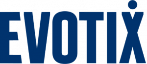 Evotix logo in blue