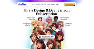 Draftss Landing Page Web Design