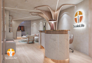 Discover the modern and welcoming interior of ScolioLife® Clinic in Kuala Lumpur, designed for comfort and advanced non-surgical scoliosis care.