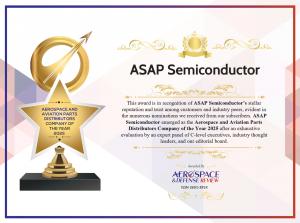 ASAP Semiconductor Aerospace & Defense Review Certificate