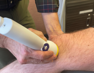 Softwave Therapy In Use - Knee