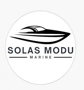 SOLAS MODU logo featuring a sleek design symbolizing engineering, safety, and innovation in offshore and maritime services.