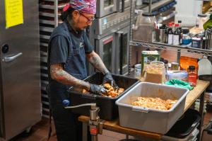 Known for Filipino cuisine with a twist, Chef Remrick Clemente aka Chef Darko, graduated from Le Cordon Bleu Hollywood, partnered with the mission to feed first responders. Photo: Commander Dennis Kee