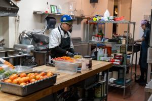 LA Chefs for Relief partner Chef Jade de Castro, the owner and operator of LightShowChef Teppanyaki Hibachi Private Catering, is Le Cordon Bleu and College of Culinary Arts trained. Photo: Commander Dennis Kee