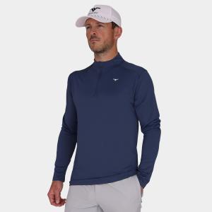 Avalon Tour Lite Golf Quarter Zip: Graphite Blue