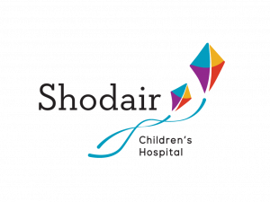 Shodair Children’s Hospital logo, symbolizing the hospital’s mission to heal, help, and inspire hope for children and families in Montana.