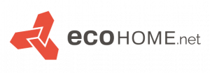 Ecohome, North America's largest affordable sustainable home resource logo