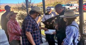 Local Pioneertown residents and Calfire meet to form Pioneertown Area Firewise Community.