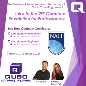 NAIT x Qubo Quantum Certification for Professionals. Executives and Engineers can now upskill to enter the quantum industry.