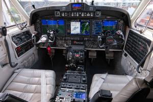 Future Aircrew Training (FAcT) configured cockpit for the King Air 260.