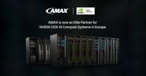 AMAX announces its Elite Partnership for NVIDIA DGX AI Compute Systems in Europe, featuring advanced server racks and AI infrastructure solutions.