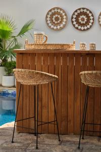 New Lucia Rattan Bar Stool