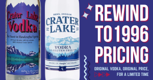 1996 Pricing on Crater Lake Vodka