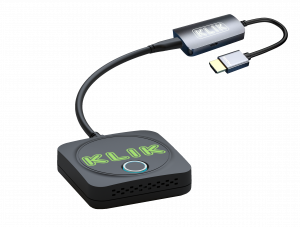 KLIKLink AV adapter has both USB-C and HDMI connectors.