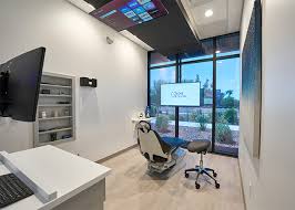 Interior view of a Love Dental treatment room featuring a comfortable dental chair, large windows with natural light, and advanced dental equipment in a clean, modern setting.