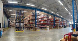 Image of inside VJ Pamensky's new warehouse in Toronto, Ontario