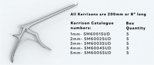 Spartan Medical, Inc. has expanded its industry leading portfolio of single-use, sterile, pre-packaged instruments to include the new SAS Kerrison.