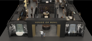 Rendering of House of Rohl’s 2025 KBIS Booth #N727