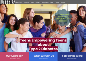 Type2Teens.org homepage