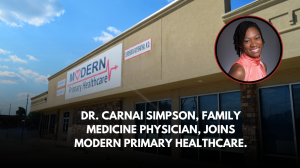 Dr. Carnai Simpson Joins Modern Primary Healthcare