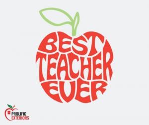 Image for Best Teacher Ever Apple