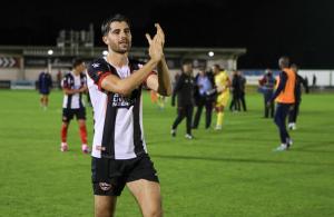 Photograph of Casey Pettit, defensive midfielder, Maidenhead Utd., in action on the field