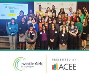 Valley Vista High School students and industry professionals come together at the Invest in Girls event, supported by ACEE and its sponsor partners.