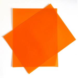 PUMPKIN ORANGE Translucent Vellum Paper has a warm, soft orange hue with a delicate see-through finish, perfect for creative projects and elegant designs.