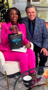 Stein with In Focus host, Cheryl Wills