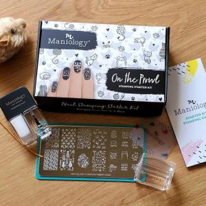 Each of Maniology’s Nail Stamping Starter Kits comes with a collection of goodies, tools, and products for easy nail stamping at home.