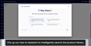 FintechOS's new AI Assistant helps users intelligently search our product library.