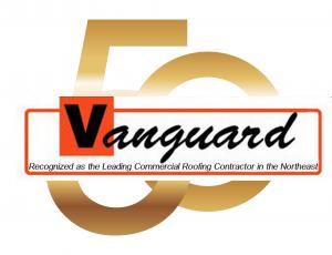 Vanguard Roofing logo showing over 50 years in buisness