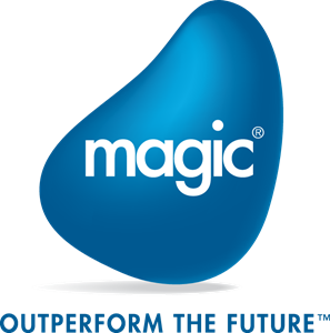 Magic Software Enterprises LTD logo blue and white