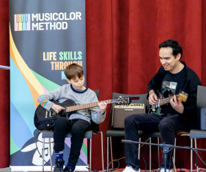 Guitar student recital performance