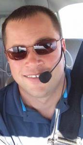 Doctor Matthew Bogard MD, Nebraska, Inside Comanche Airplane
