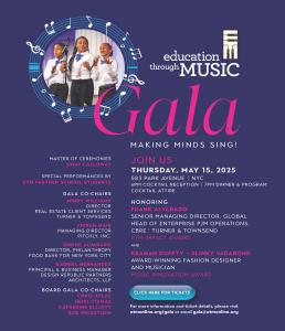 2025 ETM Gala: Making Minds Sing