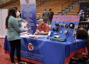 Tipton County student learning about Tennessee College of Applied Technology