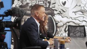 Kevin Harrington on the set of Boom America