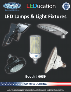 Olympia Lighting is Exhibiting at LEDucation Trade Show