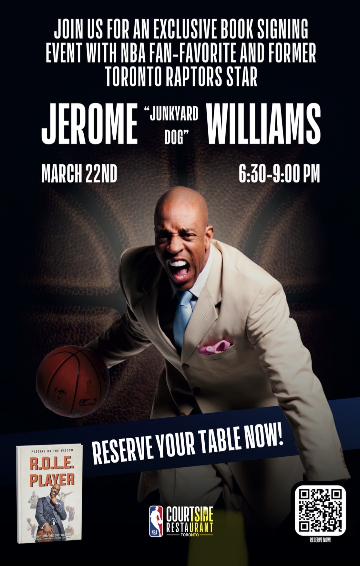 Jerome "JYD" Williams Role Player Book Tour