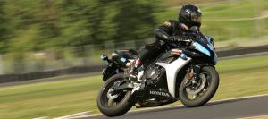 Portland personal injury Michael Colbach rides his honday CBR 600 at Portland International Raceway