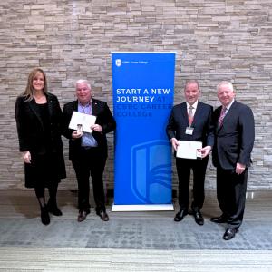 Brian & Henry with Minister Leah Martin and Michael Sangster