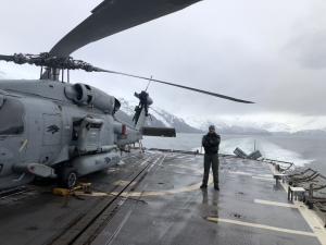 U.S. Navy Lt. John Hartsough,  MH-60 helicopter pilot, is now at Naval Aviation Warfighting Development Center (NAWDC), for warfare/weapons tactics instruction and is also enrolled in the new Masters of Warfare Operations degree from the Naval Postgraduate School.