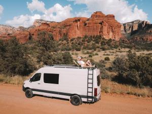 Tiny planet Van Round-the-World Expedition