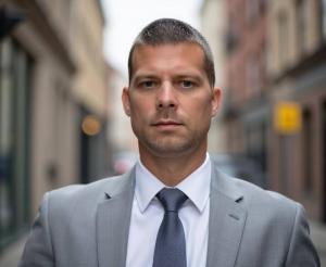An image of Vaughn McDaniel in a suit
