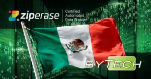 Mexican flag Ziperase logo Bytech Mexico logo